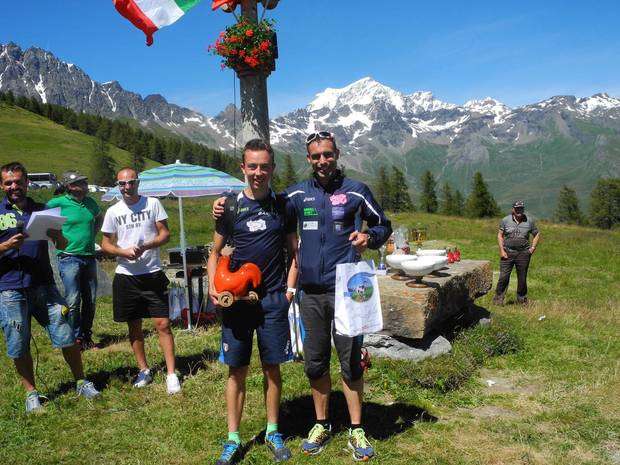 1 Massimo Farcoz primo e Matteo Savin terzo alla Doues Rifugio Champillon La Poya de l'Alpin (49)