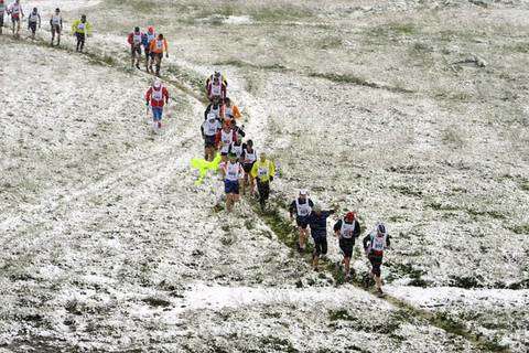 Le condizioni della Dolomites Skyrace 2011 (foto pantacolor.com)