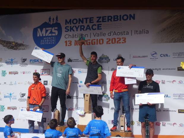 Apertura Monte Zerbion Skyrace podio maschile