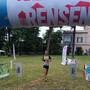 Arrivo Lantermino vincitore Gran Trail Rensen (foto organizzazione)