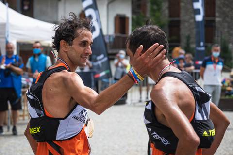 Bernard e Martin Dematteis vincitori del Tour Monviso Trail (foto Olivero)