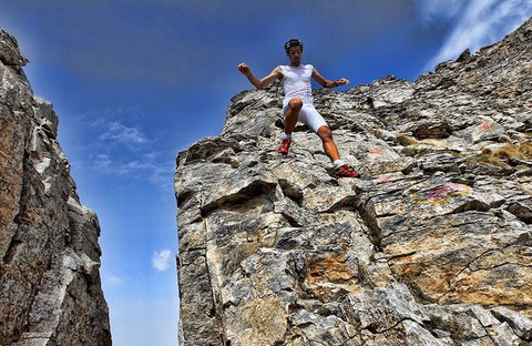 Kilian sul Monte Olimpo (foto Blog Running Salomon)