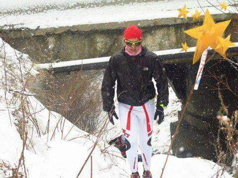 Carmela Vergura alla Snow Race di Monginevro
