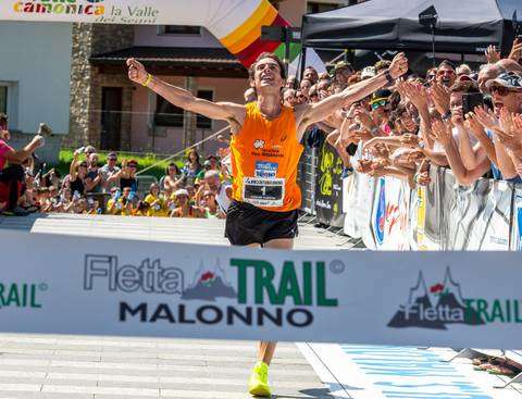 Cesare Maestri vincitore del Fletta Trail (foto Gulberti)