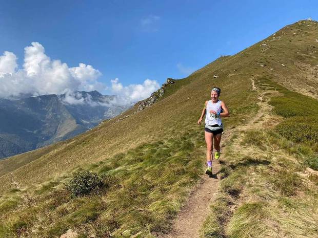 Chiara Giovando vincitrice Alpe di Mera Trail(foto circuito running)