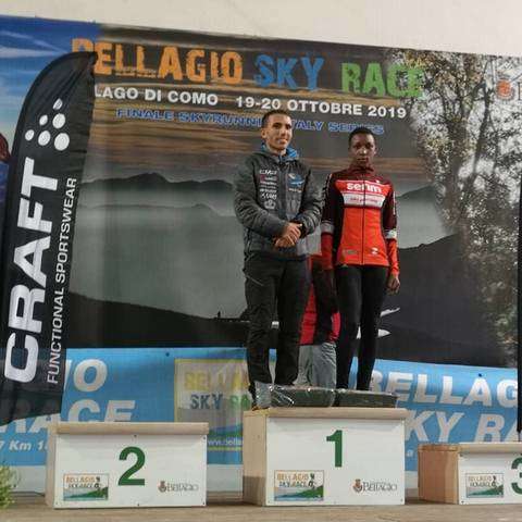 Elhousine Elazzoui e Primitive Niyirora vincitori della Bellagio Skyrace (foto Pesenti)