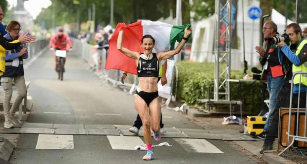 Francesca Bravi vincitrice 100 km di Winschoten (foto Fidal organizzazione)