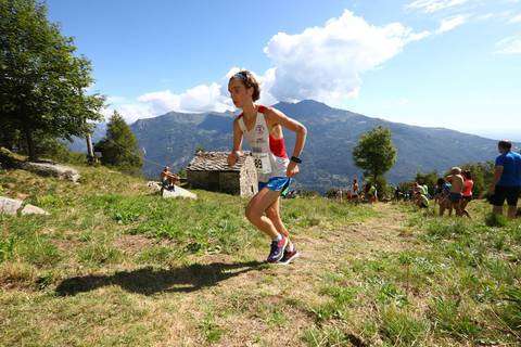 Francesco Puppi ai Campionati Italiani corsa in montagna di Tavagnasco (foto Pantacolor)