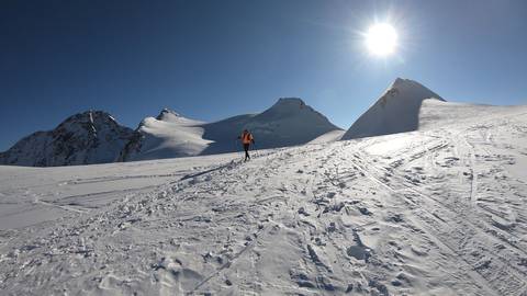 Franco Collè stabilisce il nuovo record del Monte Rosa (foto Torri) (1)