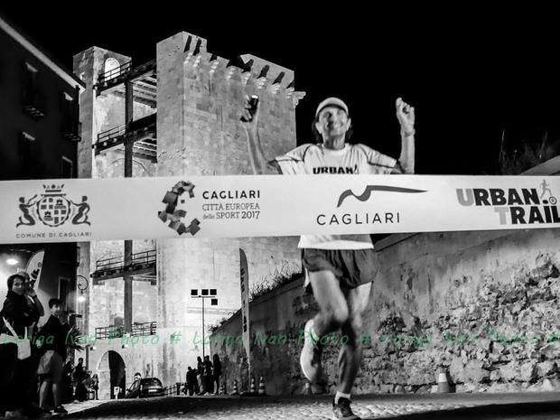 Giorgio Calcaterra vincitore Cagliari Urban Trail (foto organizzazione) 