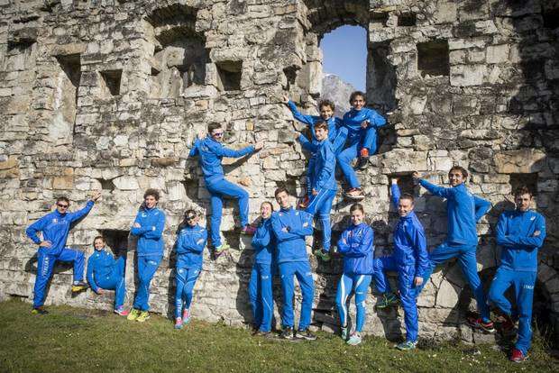 Gli azzurri della corsa in montagna in raduno a Boario (foto Riccardo Selvatico -  Mountain Running Italian Team)
