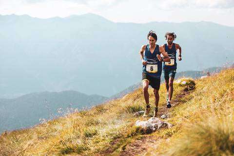 Henri Aymonod e Martin Dematteis al San Fermo Trail (foto corsainmontagna)