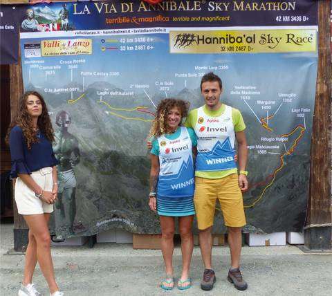 I vincitori de La Via di Annibale Stefano Castagneri e Cristiana Follador (foto organizzazione) (1)