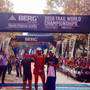 Il podio dei Campionati Mondiali di Trail a Geres (foto corredordemontana)