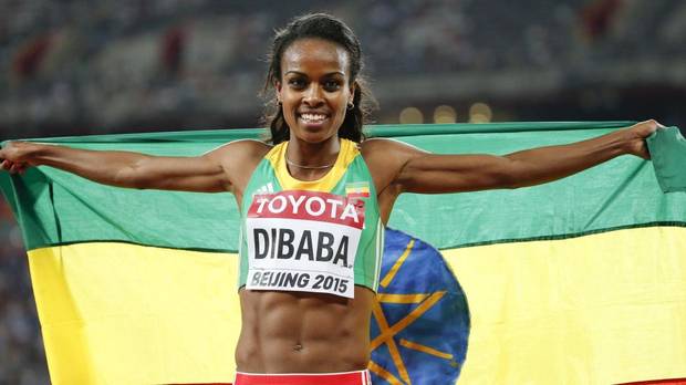 La campionessa mondiale dei 1500m Genzebe Dibaba (foto eurosport)