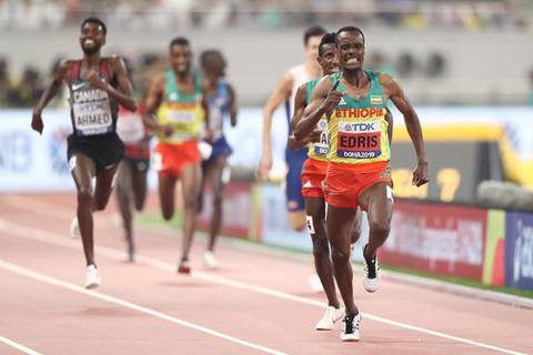 La finale dei 5000 metri ai mondiali Doha (foto iaaf)