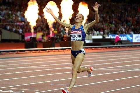 La statunitense Emma Coburn campionessa mondiale 3000 siepi (foto iaaf)