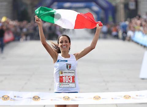Laila Soufyane vincitrice Turin Marathon (foto colombo fidal)