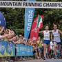 L'arrivo dei gemelli Dematteis Campioni d'Europa di corsa in montagna (foto fb mountain running italian team)