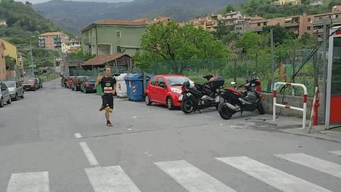L'arrivo di Stefano Ruzza (foto fb Ruzza)