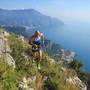 L'autore dell'articolo Giorgio Pesenti impegnato nell'Amalfi Trail 2014 (foto Valetudo skyrunning Italia)