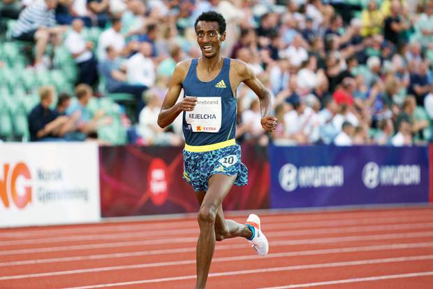 L’etiope Yomif Kejelcha ai Bislett Games di Oslo (foto worldathletics)