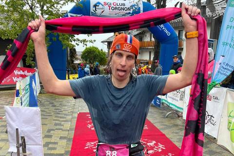 Lorenzo Rostagno vincitore Torgnon Pink Trail (foto acmediapress)