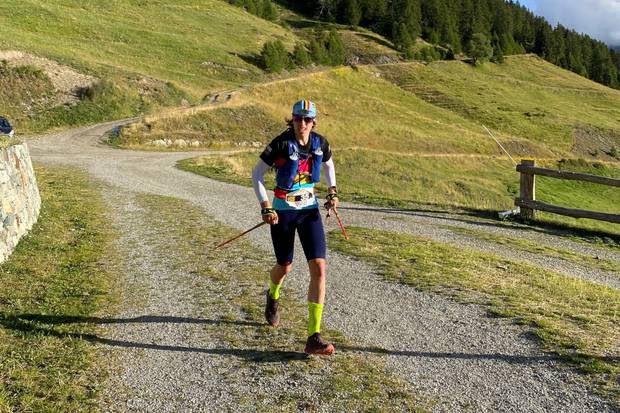 Lorenzo Rostagno vincitore Tour Trail Valle d'Aosta (foto Acmediapress)