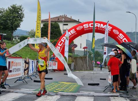 Luca Arrigoni vincitore del Trail della Lana (foto Boffetti Pegarun)