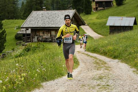 Manuel Solavaggione alla Val di Fassa Running (foto merler)