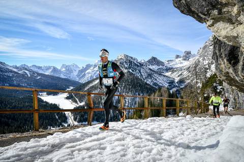 Marco De Gasperi vincitore Misurina Winter Run 2019 (foto organizzazione)