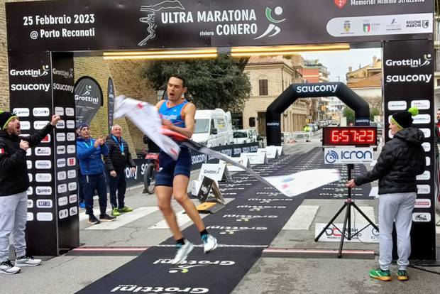 Marco Menegardi  vincitore Ultra Maratona del Conero (foto organizzazione)