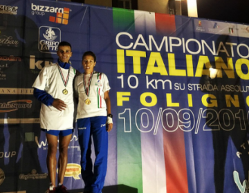 Marouan Razine e Fatna Maraoui campioni italiani 10 km su strada (foto folignosport.it)