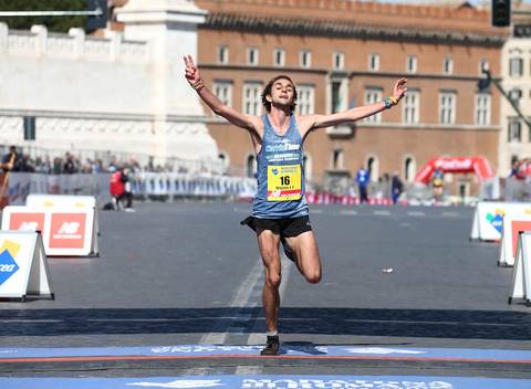 Martin Dematteis miglior italiano alla Maratona di Roma (foto fidal Colombo)