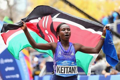Mary Keitany vincitrice delle ultime 3 edizioni della maratona di New York (foto iaaf)
