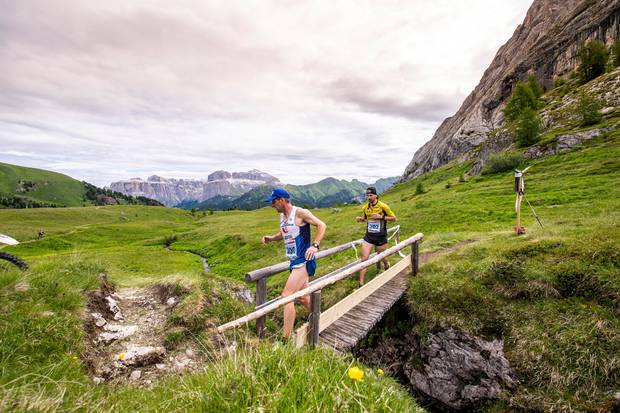 Massimo Galliano e Manuel Solavaggione al Val di Fassa Running (foto pegasomedia)