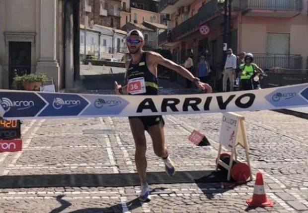 Matteo Lucchese campione italiano 50 km (foto Fidal)