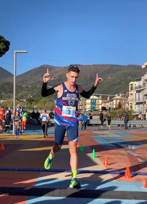 Mattia Galliano vincitore Spotorno Run (foto organizzazione)