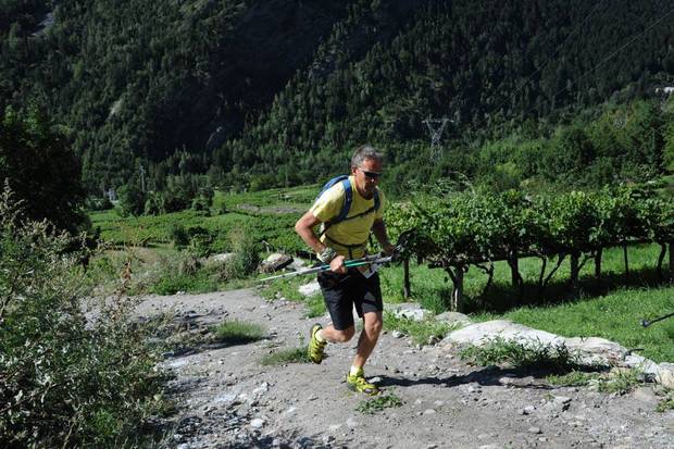 Michele Nania al Tour Trail Valle d'Aosta (foto acmediapress)