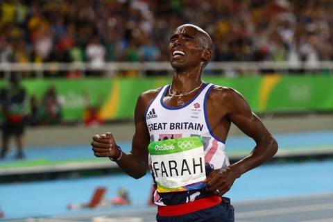 Mo Farah campione olimpico 10000 metri (foto iaaf.org)