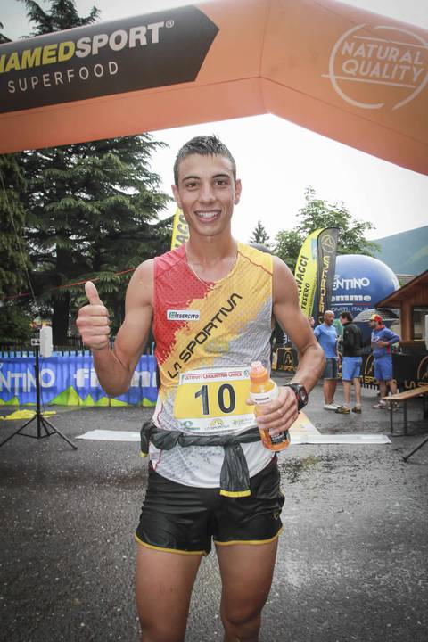 Nadir Maguet vincitore Latemar Mountain Race 2016 (foto organizzazione)