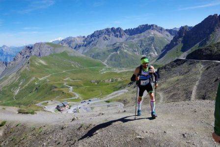 Omar Riccardi impegnato nel trail Du Galibier (Valetudo skyrunning Italia)