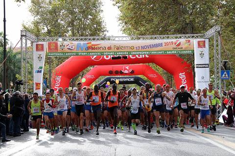 Partenza Maratona di Palermo (foto organizzazione)
