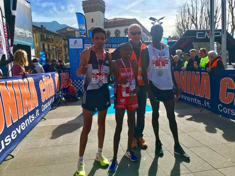 Podio Lecco City Half Marathon (foto lecconews)
