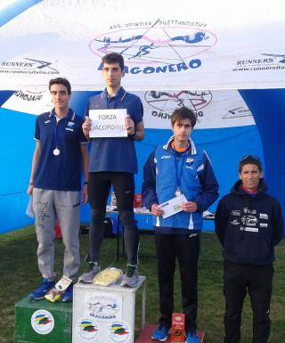 Podio maschile 10000m Cuneo (foto fidalpiemonte)