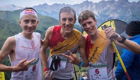 Podio maschile Dolomites Vertical Kilometer (foto fb organizzazione)