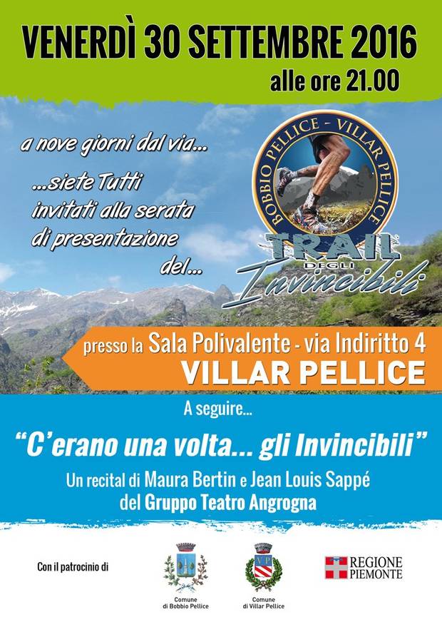Presentazione Trail degli Invincibili a Villar Pellice