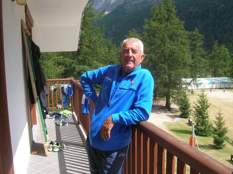 Raimondo Balicco a Ceresole con la Nazionale di corsa in montagna
