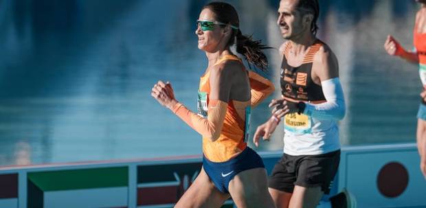 Sofiia Yaremchuk alla Maratona di Valencia (foto Grana Fidal)