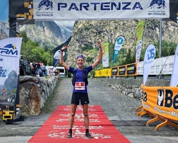 Sonia Locatelli vincitrice T54 Trail del Battaglione (foto Atletica Monterosa)